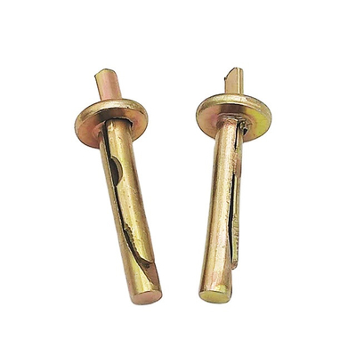 Drywall Carbon Steel Expansion Screw Anchor M6 Geel Zinkgeplatte