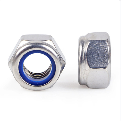 DIN985 Borgmoer Wit Zink Blauw Wit Zink M6-M36