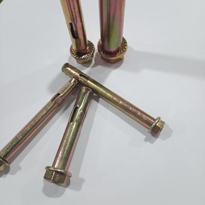 Klasse 4.8 / 8.8 Ankerbout Sleeve Type Carbon Steel Flange Nut Head M12*30 Beton