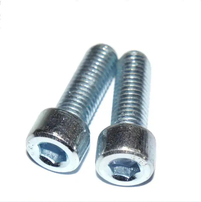 Verbindingsstukken Hex Socket bolt Carbon Steel wit zink Klasse 8.8 voldraad DIN 912