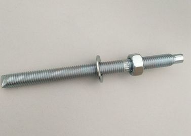 Bout van het ijzer de Materiële Chemische Anker met de Witte Bevestigingsmiddelen M12 van de Zinkkleur
