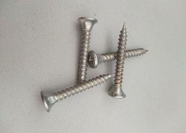 Volstrengdraad van koolstofstaal Droge wand zelfborende schroeven Platkop metalen schroeven