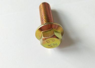 Bevestigingsmiddelen M12x50 Din 6921 Hex Flange Bolt Wit Zink Geplatte koolstofstaal Klasse 4.8