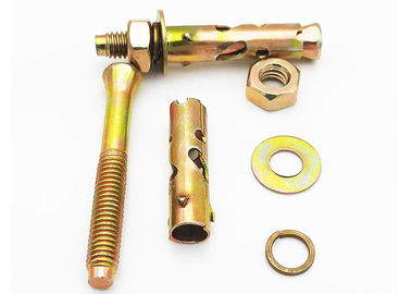 geel/wit zink geplant Anker Bolt Antiskid Haaienvinnen Type M6 zink geplant afgewerkt
