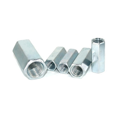 Wit Zink Geplateerd DIN 6334 Hexagon de Koppelingsnoten van M6