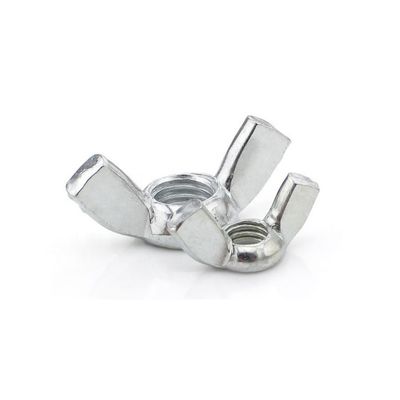high-quality white galvanized wing nut nuts hand-tightened nuts DIN315