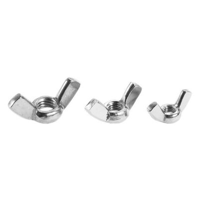 high-quality white galvanized wing nut nuts hand-tightened nuts DIN315