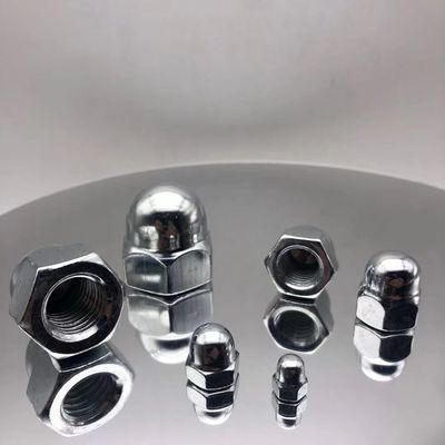 DIN1587 Domed Cap Nuts Hexagon Domed Cap Nuts zinkgeplant plain