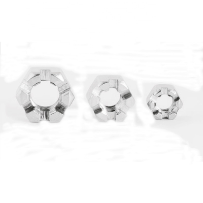 Carbon Steel DIN 1804 Locknut Vier slotmoeren Fijne ruwe draad Slotted Ronde slotmoer