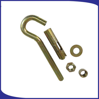 J-type Ring Hook M8 Sleeve Anchor Bolts Zinkgeplatte koolstofstaal